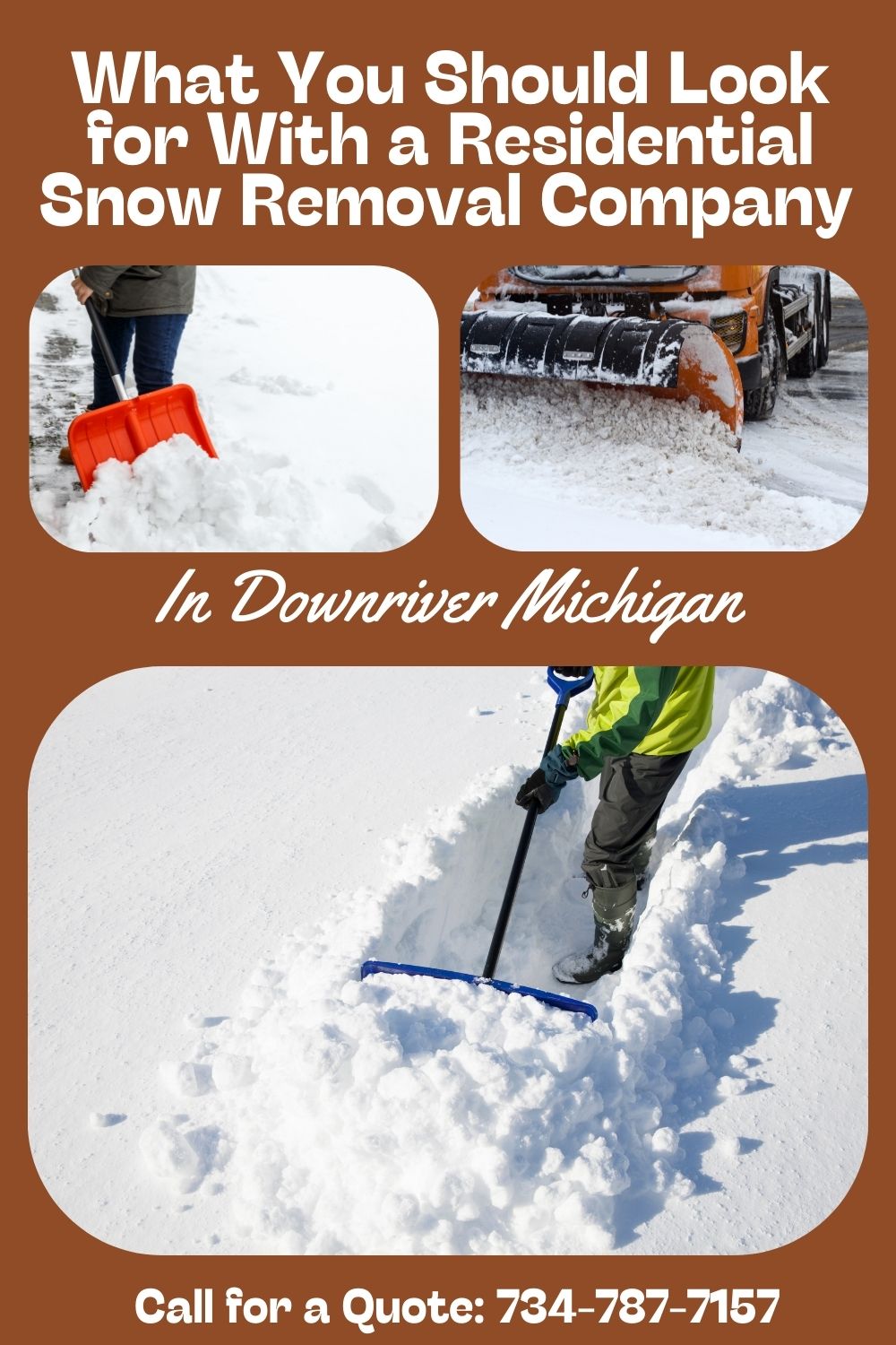 Residential Snow Removal Downriver MI 