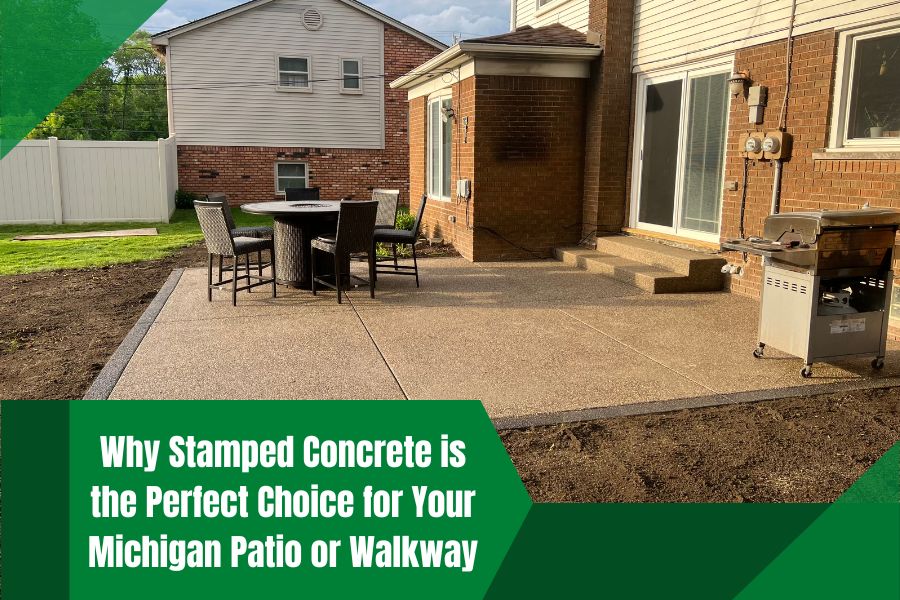 Why Stamped Concrete is the Perfect Choice for Your Michigan Patio or Walkway